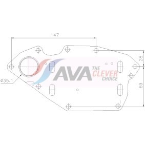 Kjøp Oljekjøler, motorolje av AVA COOLING SYSTEMS RT3697 til den lave prisen 1135,43 NOK