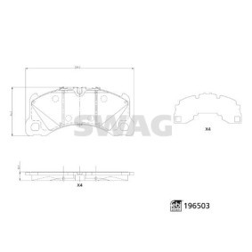 Acquista Kit pastiglie freni da SWAG 33 11 2195 a buon mercato per soli 45,46 €