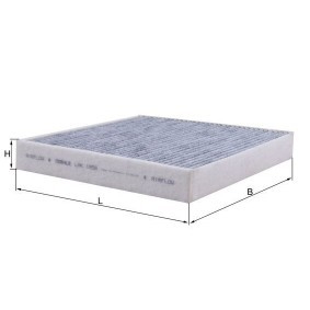 Compre Filtro, ar do habitáculo da MAHLE ORIGINAL LAK 1956 a um preço baixo por 20,27 €