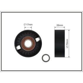 Compre Rolo tensor, correia trapezoidal estriada da CAFFARO 11-00 SC a um preço baixo por 15,77 €