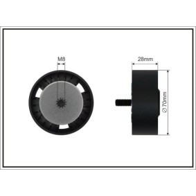 Achetez des Galet enrouleur de courroie d'accessoire CAFFARO 500223 SC à prix pour 26,36 €