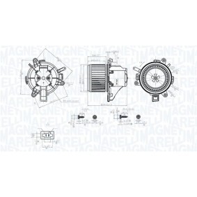 Osta Sisätilapuhallin MAGNETI MARELLI:llä 069412779010 edullisesti hintaan 111,53 €