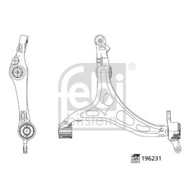 Achetez des Bras de suspension FEBI BILSTEIN 196231 à prix pour 174,96 €