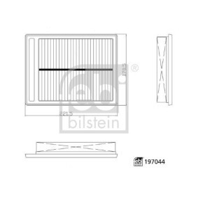 Compre Filtro de ar da FEBI BILSTEIN 197044 a um preço baixo por 9,50 €