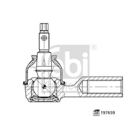 Compre Rótula de direção da FEBI BILSTEIN 197659 a um preço baixo por 18,57 €