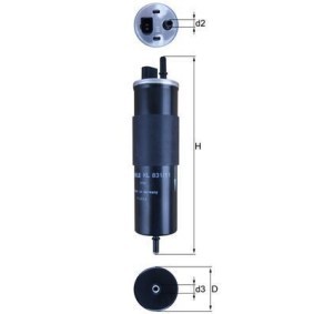 Köp Bränslefilter av MAHLE ORIGINAL KL 831/11 till det låga priset 516,03 kr