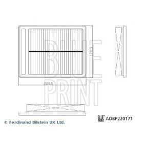 Compre Filtro de ar da BLUE PRINT ADBP220171 a um preço baixo por 12,68 €