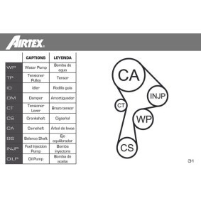 Achetez des Pompe à eau AIRTEX 1611 à prix pour 67,66 €