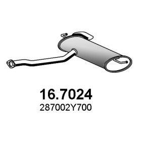 Compre Panela de escape traseira da ASSO 16.7024 a um preço baixo por 261,13 €