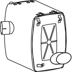 Endschalldämpfer des Herstellers DINEX - Originalware Artikelnummer: 50454