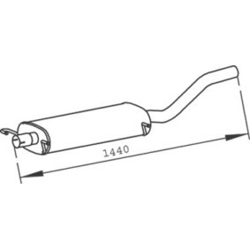 Endschalldämpfer des Herstellers DINEX - Originalware Artikelnummer: 56335