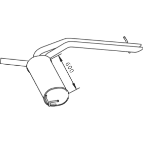 Endschalldämpfer für OPEL von DINEX