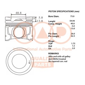 Acquista Pistone motore da IAP QUALITY PARTS 100-17230 a buon mercato per soli 633,24 €