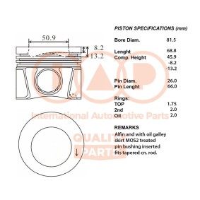 Acquista Pistone motore da IAP QUALITY PARTS 100-50063 a buon mercato per soli 858,63 €