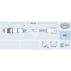 Kjøp Sensor, motortemperatur av FAE 34322 til den lave prisen 410,49 NOK