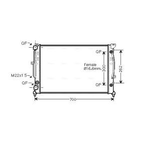 Achetez des Radiateur du moteur AVA COOLING SYSTEMS AIA2122 à prix pour 165,94 €