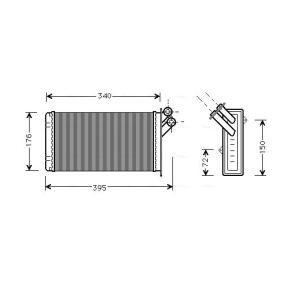 Wärmetauscher, Innenraumheizung von AVA COOLING SYSTEMS CN6129