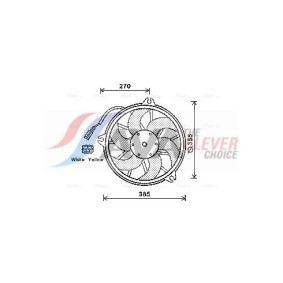 Kühlerlüfter für PEUGEOT von AVA COOLING SYSTEMS