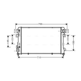Achetez des Radiateur du moteur AVA COOLING SYSTEMS CR2011 à prix pour 246,75 €