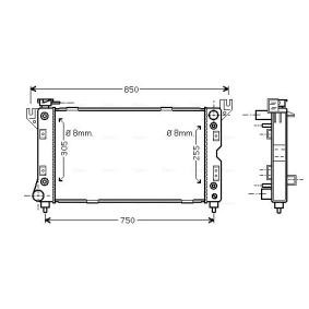 Achetez des Radiateur du moteur AVA COOLING SYSTEMS CR2029 à prix pour 263,97 €