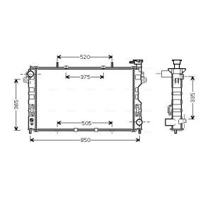 Achetez des Radiateur du moteur AVA COOLING SYSTEMS CR2077 à prix pour 235,70 €