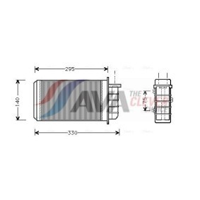 Achetez des Radiateur du moteur AVA COOLING SYSTEMS CR2081 à prix pour 150,46 €