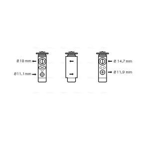 Expansionsventil, Klimaanlage von AVA COOLING SYSTEMS FD1380