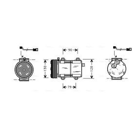 Klimakompressor für FORD von AVA COOLING SYSTEMS