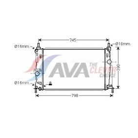 Achetez des Radiateur du moteur AVA COOLING SYSTEMS FT2068 à prix pour 169,90 €