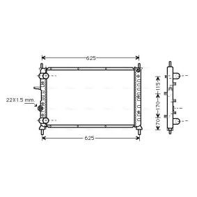 Achetez des Radiateur du moteur AVA COOLING SYSTEMS FT2188 à prix pour 76,00 €