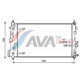 Achetez des Intercooler AVA COOLING SYSTEMS FT4280 à prix pour 115,38 €