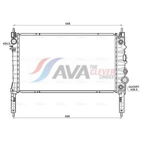 Achetez des Condenseur, climatisation AVA COOLING SYSTEMS FT5168 à prix pour 167,93 €