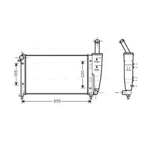 Achetez des Radiateur du moteur AVA COOLING SYSTEMS FTA2218 à prix pour 102,66 €