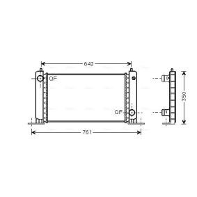 Achetez des Radiateur du moteur AVA COOLING SYSTEMS FTA2243 à prix pour 140,22 €
