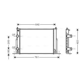 Achetez des Radiateur du moteur AVA COOLING SYSTEMS FTA2244 à prix pour 146,89 €