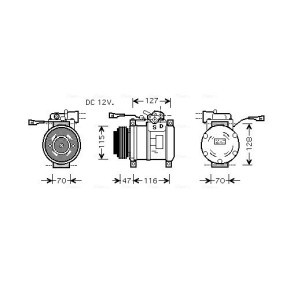 Klimakompressor von AVA COOLING SYSTEMS günstig für 484,32 €