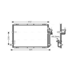 Compre Condensador, ar condicionado da AVA COOLING SYSTEMS KA5085 a um preço baixo por 117,52 €