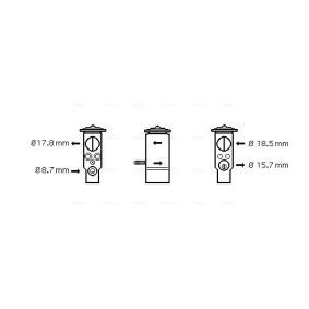 Expansionsventil, Klimaanlage von AVA COOLING SYSTEMS MC1005