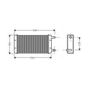 Wärmetauscher, Innenraumheizung von AVA COOLING SYSTEMS MS6108