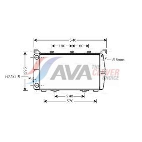 Wärmetauscher, Innenraumheizung von AVA COOLING SYSTEMS MS6109