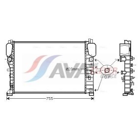 Kühlerlüfter für MERCEDES-BENZ von AVA COOLING SYSTEMS