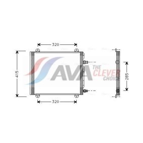 Klimaverdampfer des Herstellers AVA COOLING SYSTEMS - Originalware Artikelnummer: MSV384