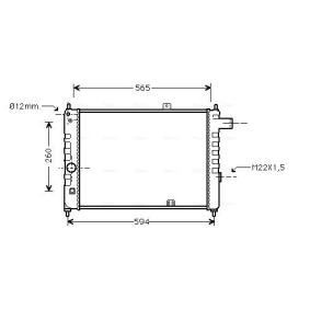 Acquista Radiatore motore da AVA COOLING SYSTEMS OL2052 a buon mercato per soli 162,35 €