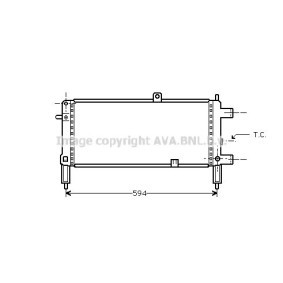 Acquista Radiatore motore da AVA COOLING SYSTEMS OL2053 a buon mercato per soli 66,83 €