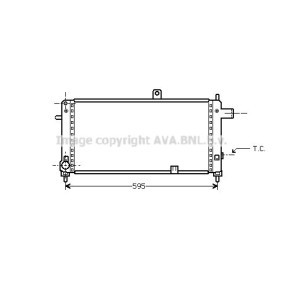 Acquista Radiatore motore da AVA COOLING SYSTEMS OL2054 a buon mercato per soli 50,23 €