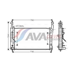 Acquista Radiatore motore da AVA COOLING SYSTEMS OL2056 a buon mercato per soli 1225,44 €