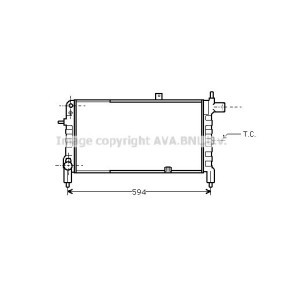 Acquista Radiatore motore da AVA COOLING SYSTEMS OL2074 a buon mercato per soli 47,63 €