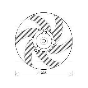 Kühlerlüfter für PEUGEOT von AVA COOLING SYSTEMS