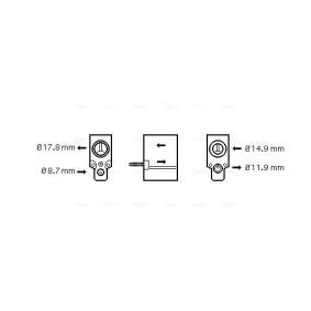 Expansionsventil des Herstellers AVA COOLING SYSTEMS - Originalware Artikelnummer: RT1333