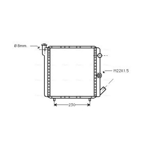Acquista Radiatore motore da AVA COOLING SYSTEMS RT2016 a buon mercato per soli 84,75 €